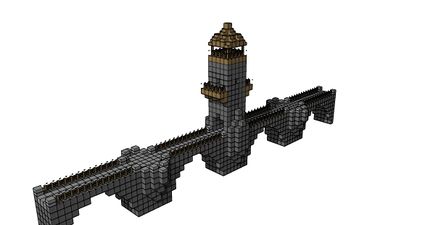 Plan du projet du pont vers l'abbaye de Clowny[8]