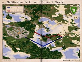 Tracé du 1er projet de voirie terrestre[16]
