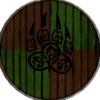 Bouclier aux couleurs du Clan Royn-celtiq